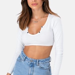 ADIKA NWT white long sleeve shirt